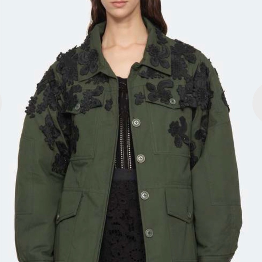 SEA NEW YORK: NWT ARMY JACKET AND LACE MEDIUM
